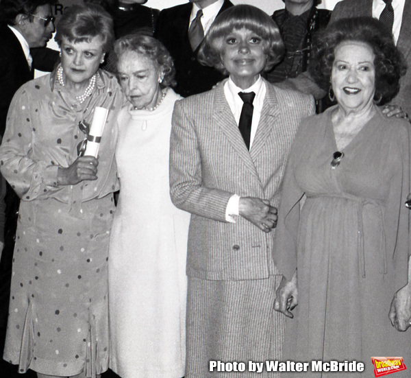 Angela lansbury, Lillian Gish, Carol Channing and Ethel Merman attend the Theatre Hal Photo