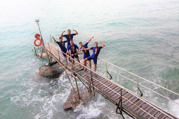 Photo Flash: The Flipper Boys Of Hong Kong MAMMA MIA! Visit Sai Wan Swimming Shed 