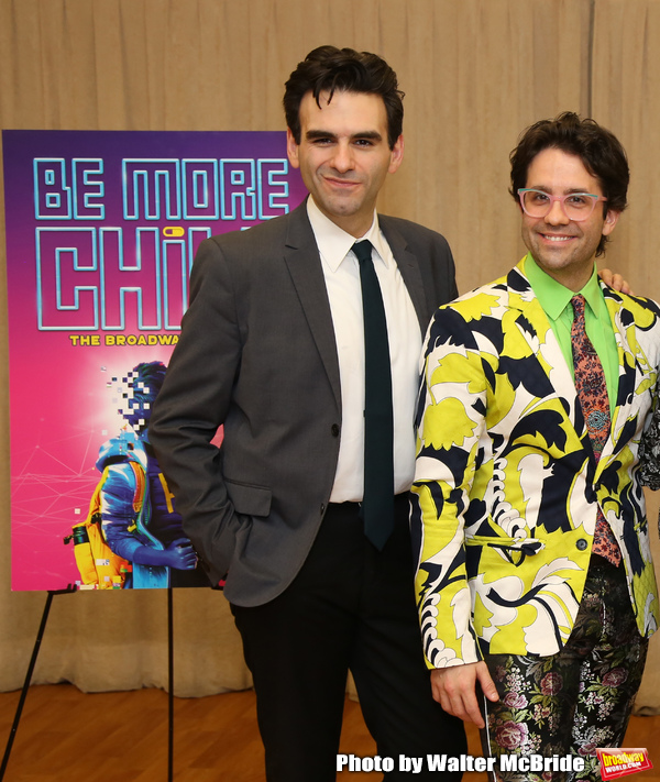 Joe Iconis and Chase Brock during the "Be More Chill" Press Preview Presentation at P Photo