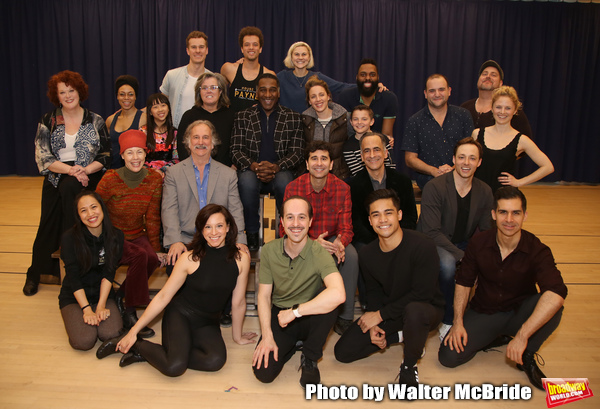 Rosie O'Donnell, Norm Lewis and Jessie Mueller with the cast during "The Music Man" M Photo