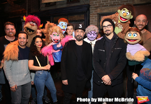 Photo Coverage: The Backstreet Boys Visit AVENUE Q Image