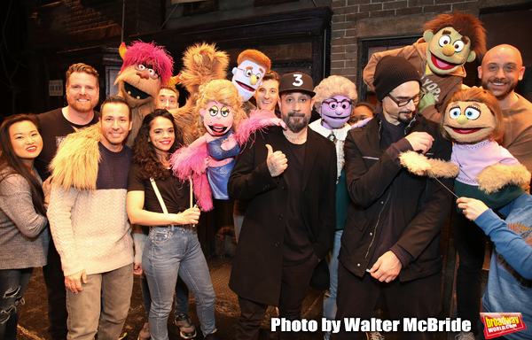 Photo Coverage: The Backstreet Boys Visit AVENUE Q Image