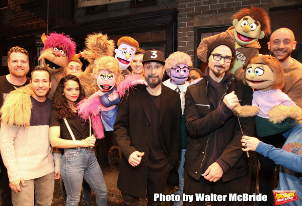 Photo Coverage: The Backstreet Boys Visit AVENUE Q Image