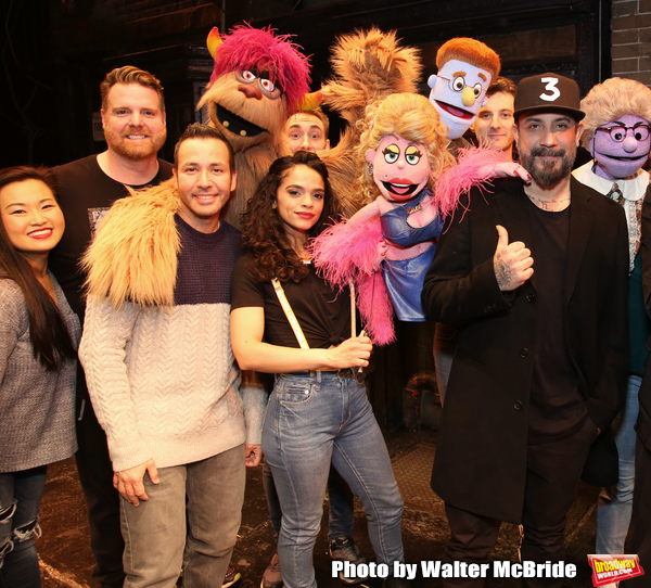 Photo Coverage: The Backstreet Boys Visit AVENUE Q Image
