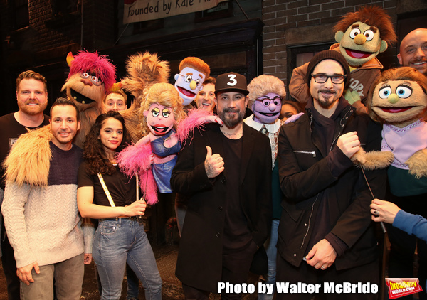 Photo Coverage: The Backstreet Boys Visit AVENUE Q Image