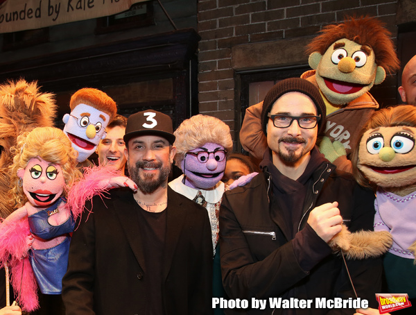 Photo Coverage: The Backstreet Boys Visit AVENUE Q Image