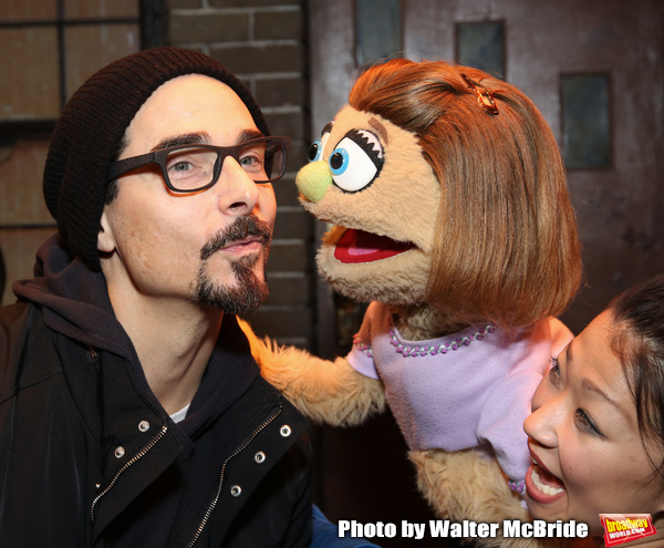 Photo Coverage: The Backstreet Boys Visit AVENUE Q Image