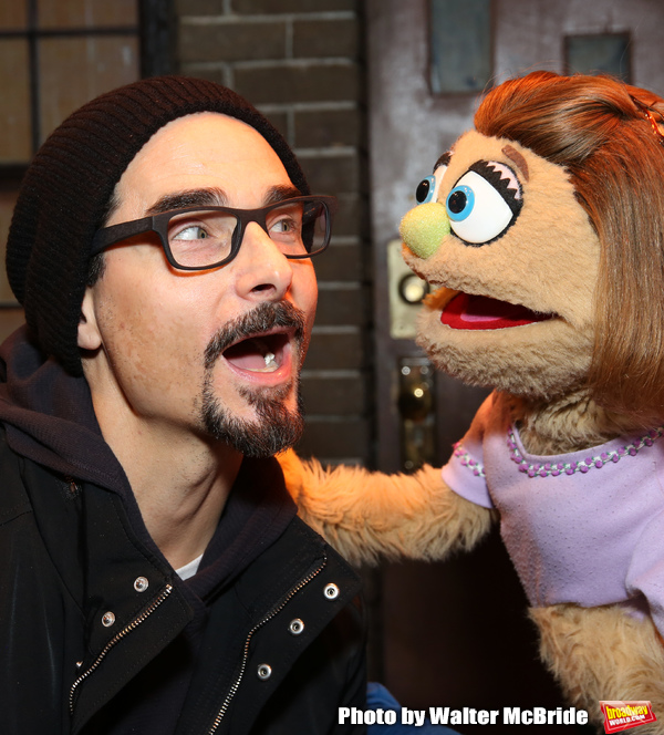Photo Coverage: The Backstreet Boys Visit AVENUE Q Image