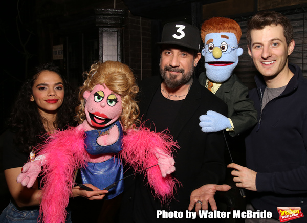 Photo Coverage: The Backstreet Boys Visit AVENUE Q Image