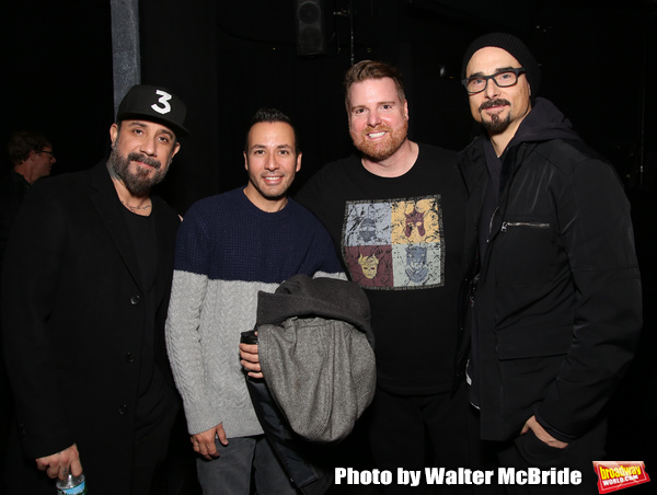 Photo Coverage: The Backstreet Boys Visit AVENUE Q Image