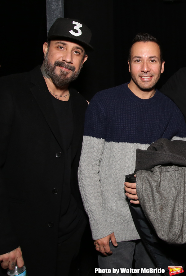 Photo Coverage: The Backstreet Boys Visit AVENUE Q Image