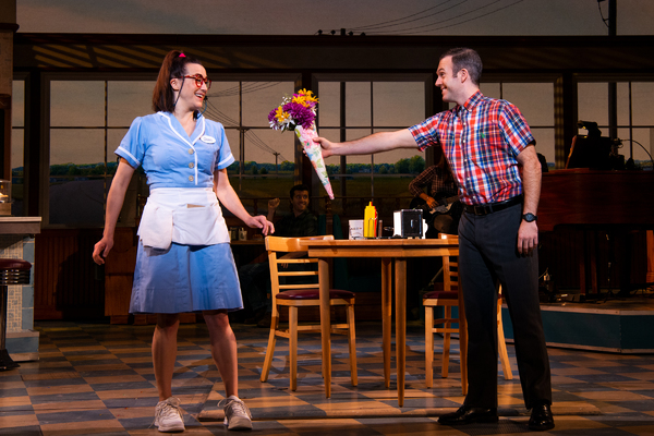 Jessie Shelton and Jeremy Morse in the national tour of WAITRESS. 

Photo credit: Phi Photo