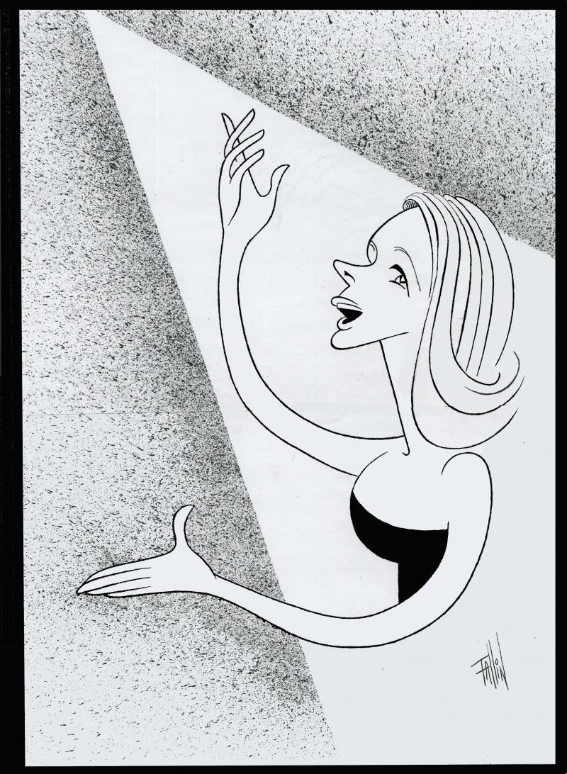 BWW Exclusive: Ken Fallin Draws the Stage - Kelli O'Hara! Image