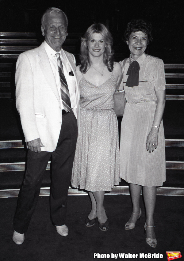 Candice Earley with her parents Harold and Jean after performing in "Gigi'" with the  Photo