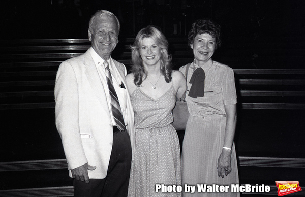 Candice Earley with her parents Harold and Jean after performing in 