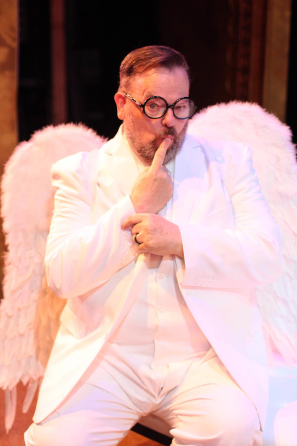 Scott Hofer as Gabriel in An Act of God at Smithtown Performing Arts Center. 

631-72 Photo
