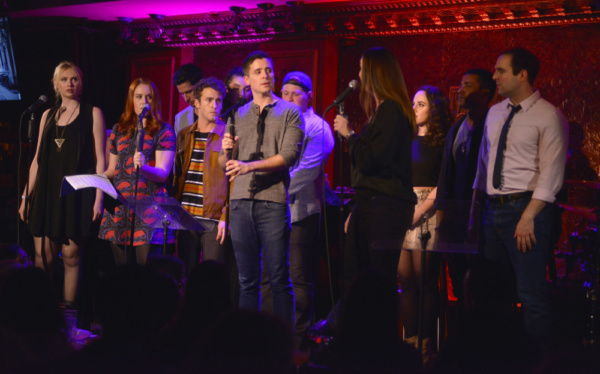 Charlotte Maltby, Emily Koch, Danny Harris Kornfeld, Matt Doyle and Julia Murney Photo