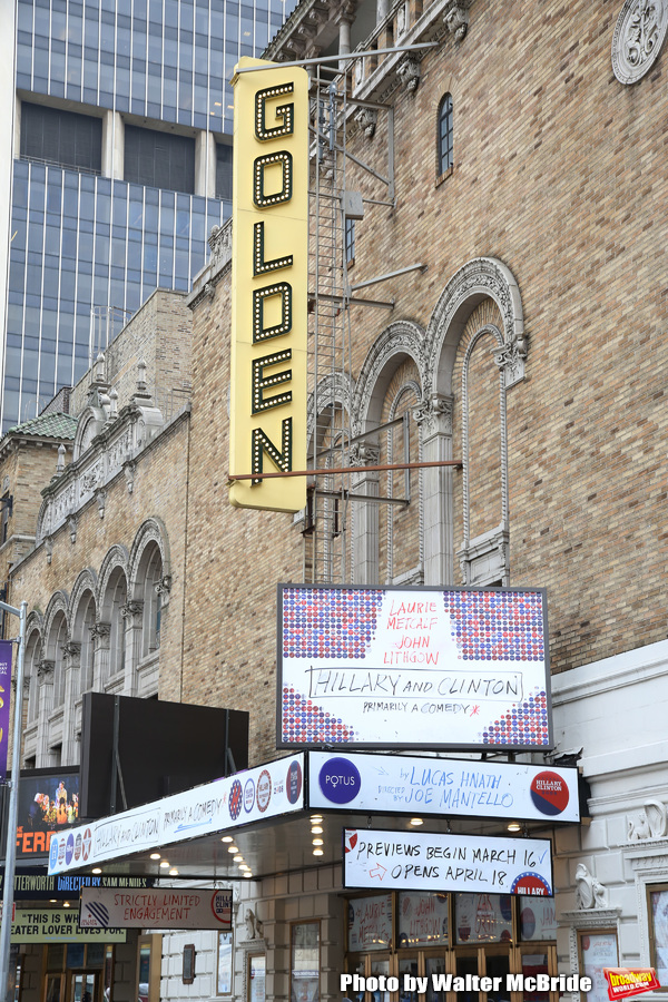 Up On The Marquee: HILLARY AND CLINTON on Broadway!  Image