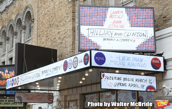 Up On The Marquee: HILLARY AND CLINTON on Broadway! Image