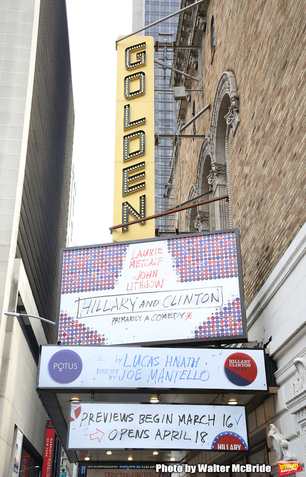 Up On The Marquee: HILLARY AND CLINTON on Broadway! Image