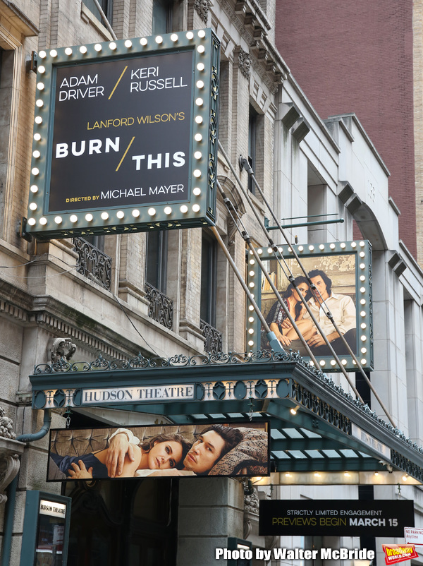 Up On The Marquee: BURN THIS Image