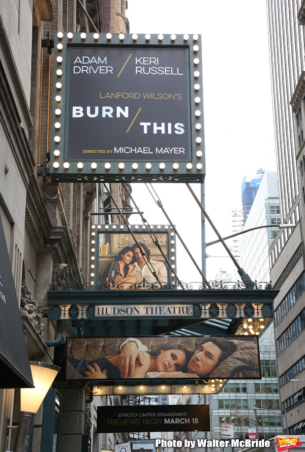 Up On The Marquee: BURN THIS Image
