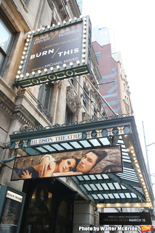 Up On The Marquee: BURN THIS Image