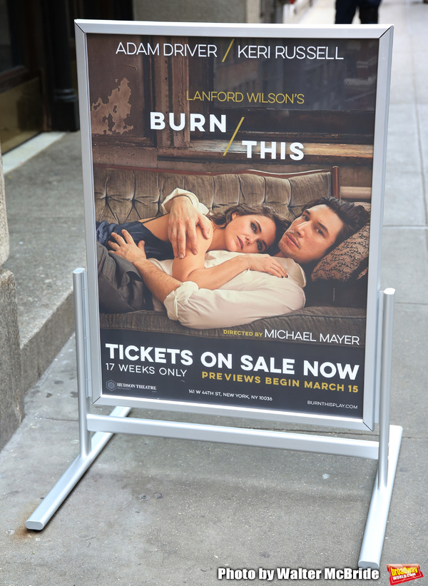 Up On The Marquee: BURN THIS Image