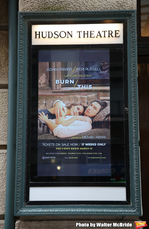 Up On The Marquee: BURN THIS Image