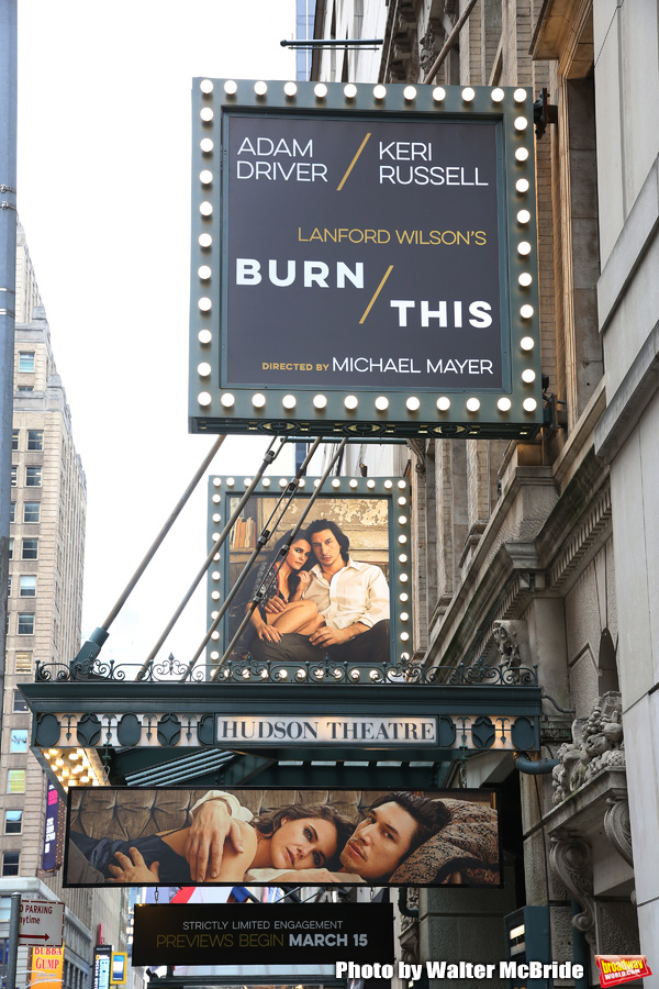 Up On The Marquee: BURN THIS Image