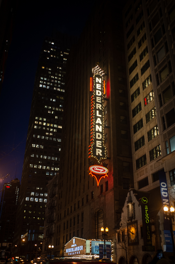 Photo Flash: Broadway In Chicago's James M. Nederlander Theatre Lights Up Marquee 