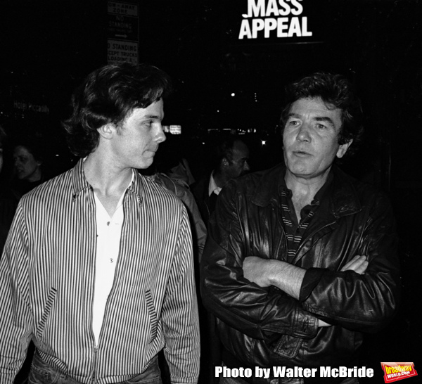 Albert Finney and Michael O'Keefe take in a Broadway Show in New York City. September Photo