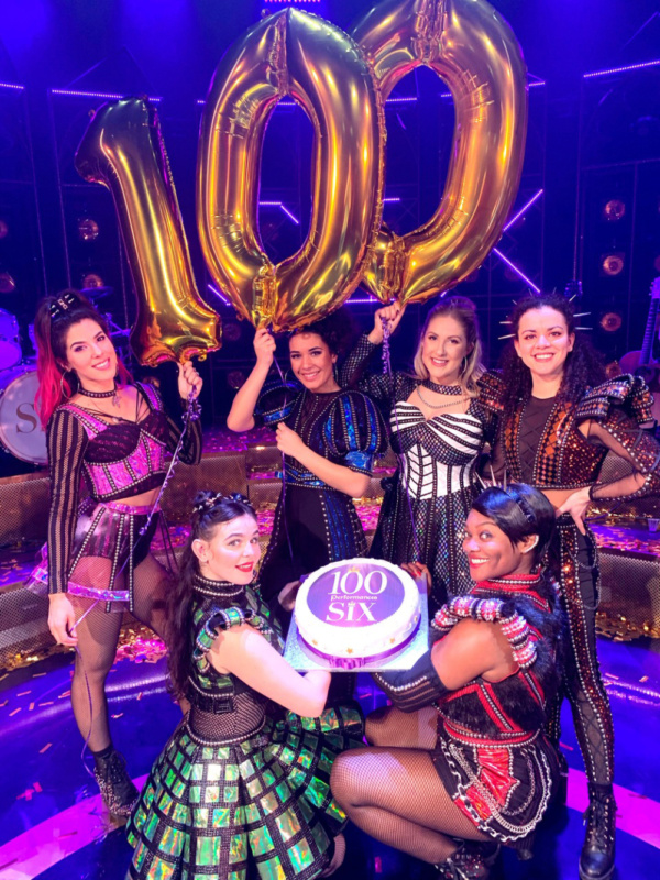 Photo Flash: SIX The Musical Celebrate Their 100th Performance Image