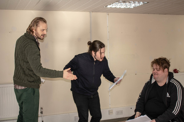 Photo Flash: Inside Rehearsal For WE'RE STAYING RIGHT HERE at Park Theatre 