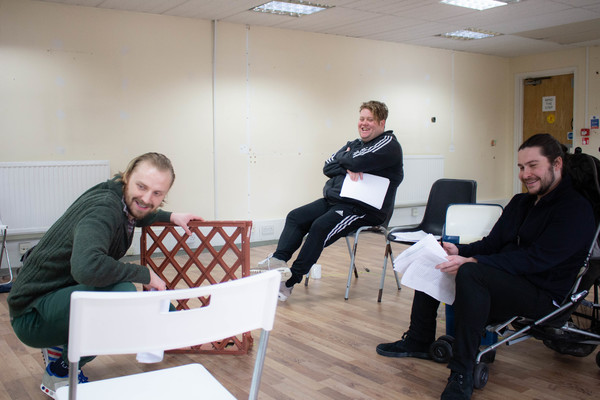 Photo Flash: Inside Rehearsal For WE'RE STAYING RIGHT HERE at Park Theatre 