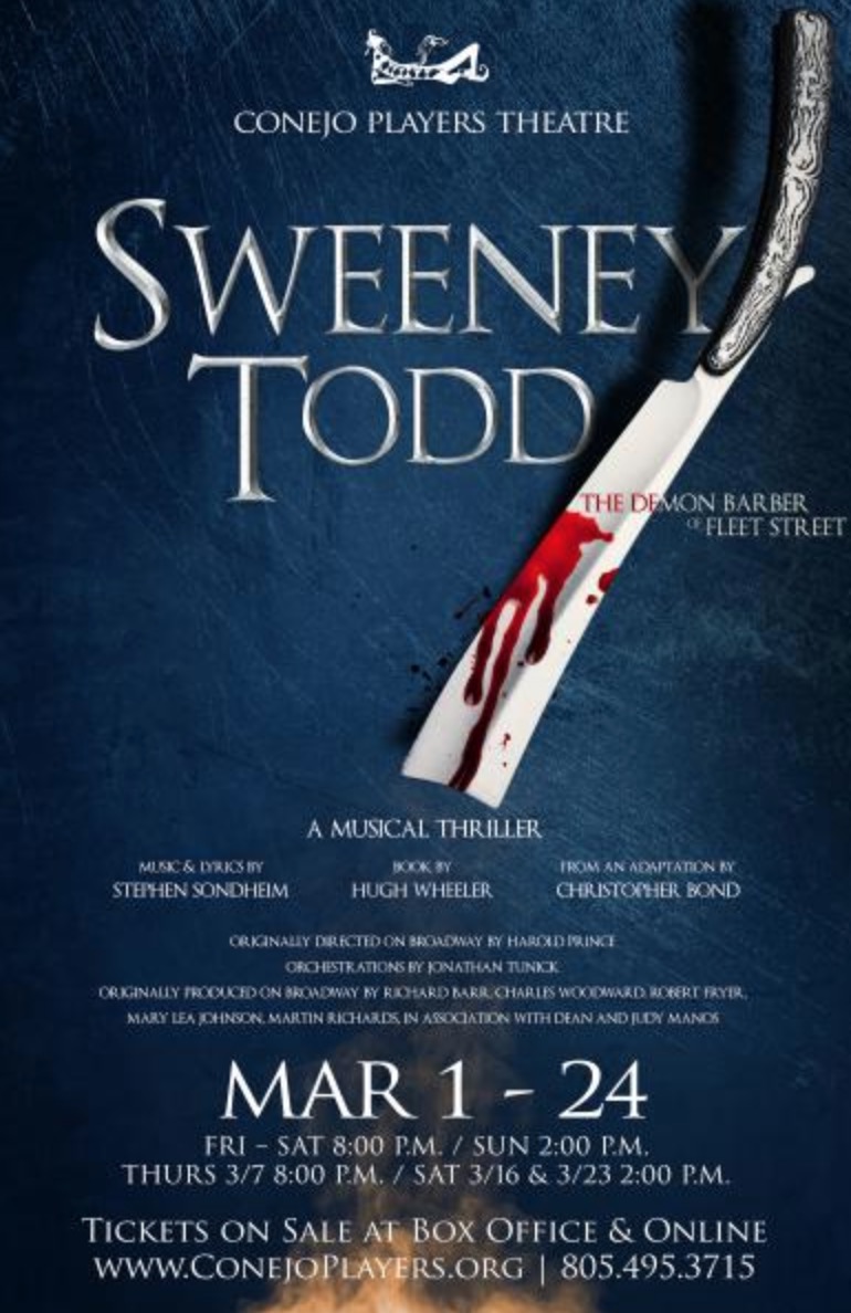 Conejo Players Theatre Presents the Macabre Musical Sweeney Todd Image