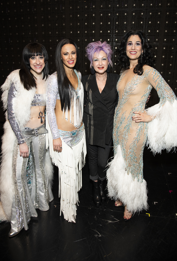 Cyndi Lauper and the cast of The Cher Show Photo