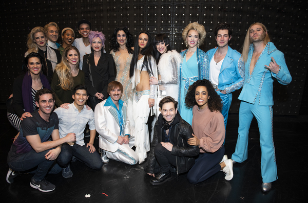Cyndi Lauper and the cast of The Cher Show Photo