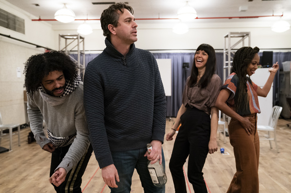 Photo Flash: In Rehearsal with The Public's WHITE NOISE Image