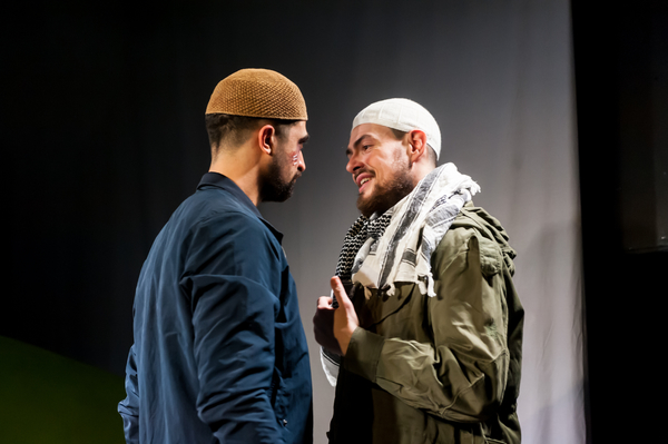 Archie Backhouse as Saleh and Sam Frenchum as Mark/Abdullah Photo