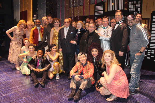 Photo Flash: Clive Davis Poses Backstage with the Cast of THE PROM! Image