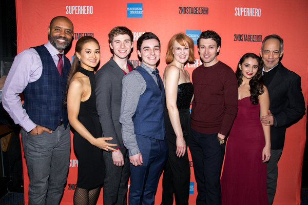 Photo Coverage: Kate Baldwin, Bryce Pinkham & More Celebrate Opening Night of SUPERHERO Image