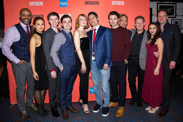 Photo Coverage: Kate Baldwin, Bryce Pinkham & More Celebrate Opening Night of SUPERHERO Image