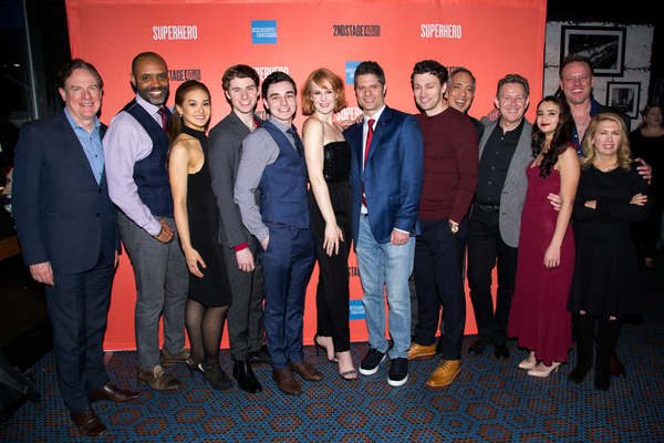 Photo Coverage: Kate Baldwin, Bryce Pinkham & More Celebrate Opening Night of SUPERHERO Image