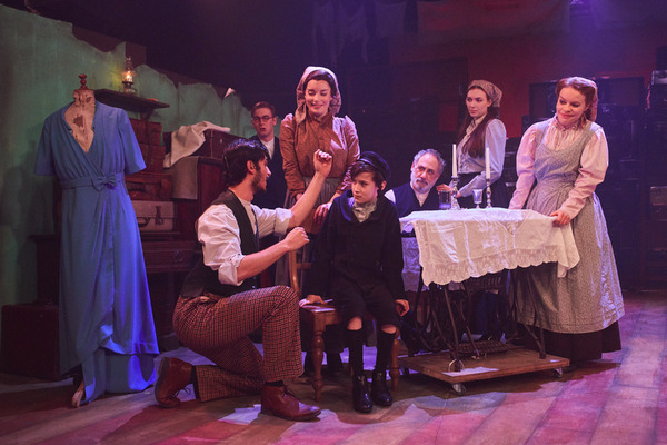 Robert Tripolino as Sal, Rebecca Trehearn as Rebecca and the cast of RAGS Photo