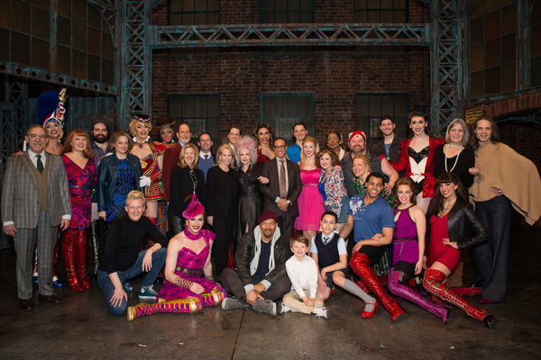 Cyndi Lauper and Smithsonian Representatives with the Full Cast of KINKY BOOTS Photo