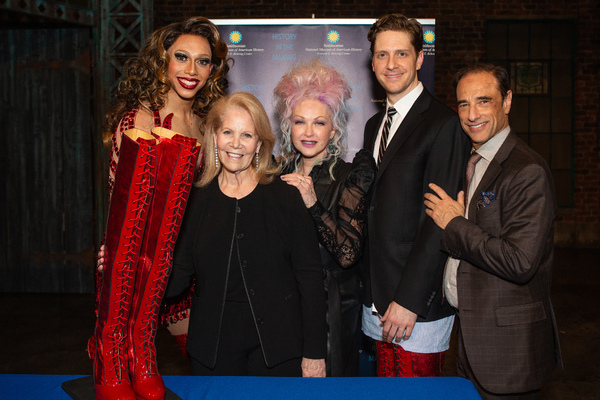 Callum Francis, Daryl Roth, Cyndi Lauper, Andy Kelso, and Jerry Mitchell   Photo