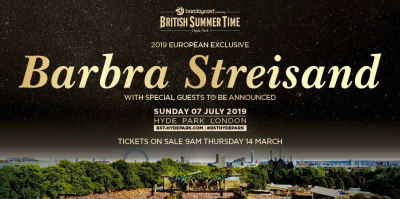 Barbra Streisand Will Headline Show at Hyde Park This Summer 