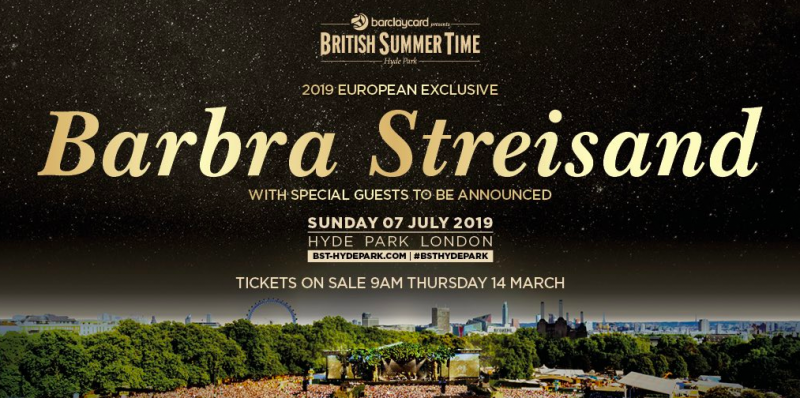 Barbra Streisand Will Headline Show at Hyde Park This Summer Image