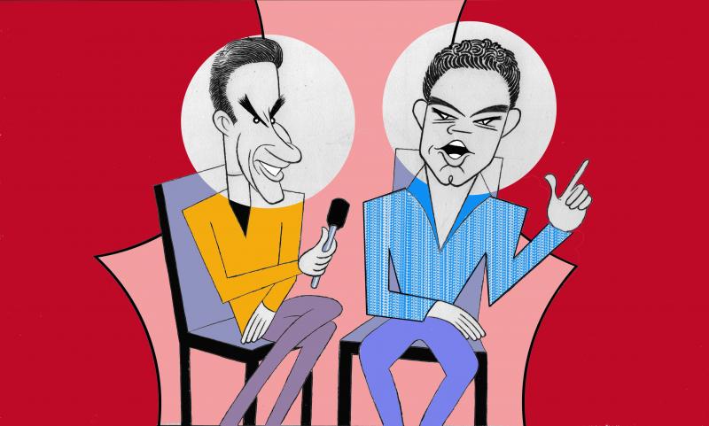 BWW Exclusive: Ken Fallin Draws the Stage - Seth Rudetsky and Jeremy Jordan Image